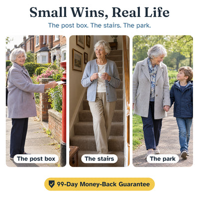 Small wins, real life: the post box, the stairs, the park