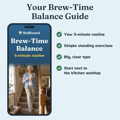 Your Brew-Time Balance guide: a 5-minute routine of simple standing exercises
